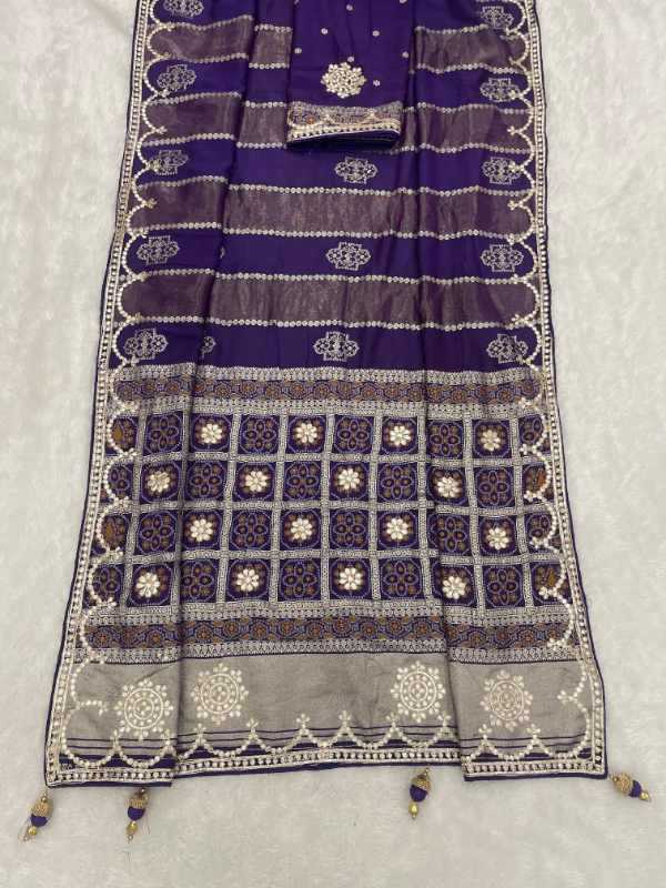 YNF Wholesale Gajji Silk Printed Sarees  | Surat Manufacturer