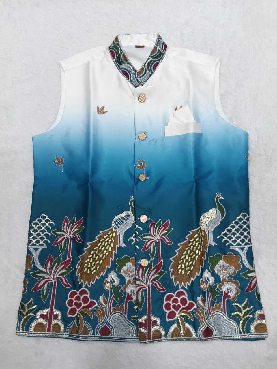 YNF Wholesale Malay Satin Silk Mens Kurta Pyjama KESH650 Koti | Surat Manufacturer