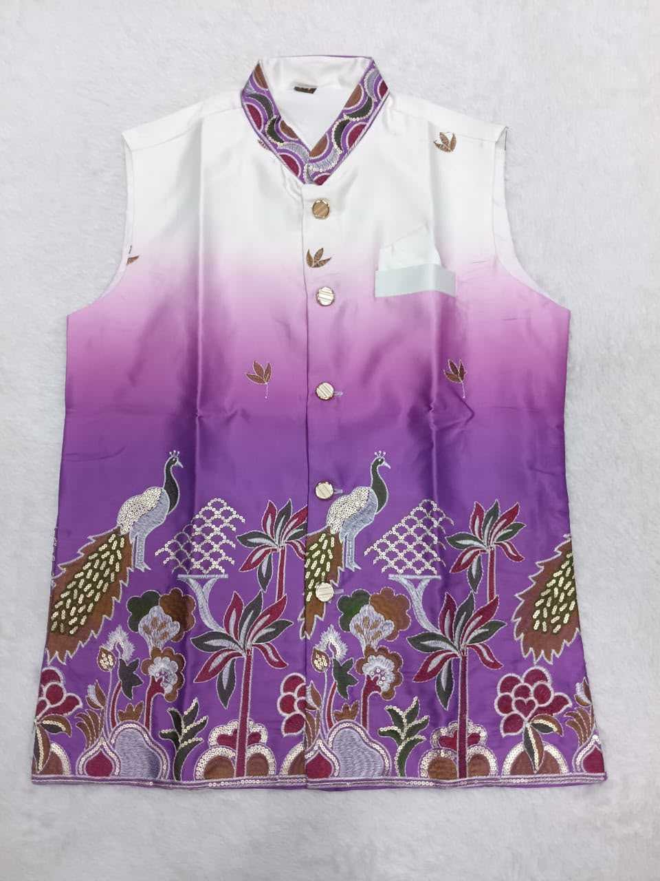 YNF Wholesale Malay Satin Silk Mens Kurta Pyjama KESH650 Koti | Surat Manufacturer