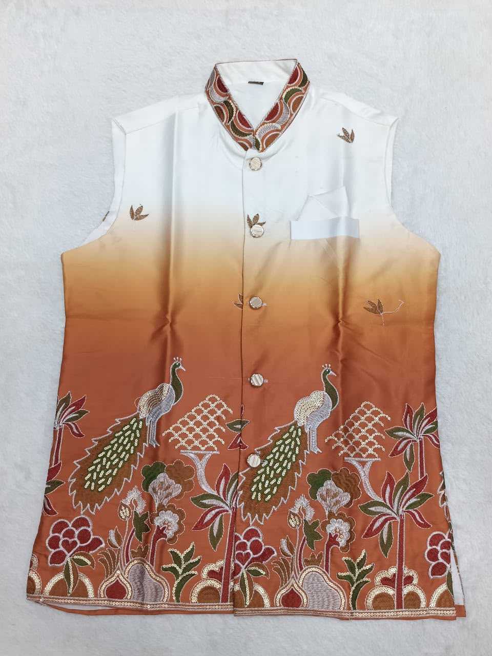 YNF Wholesale Malay Satin Silk Mens Kurta Pyjama KESH650 Koti | Surat Manufacturer