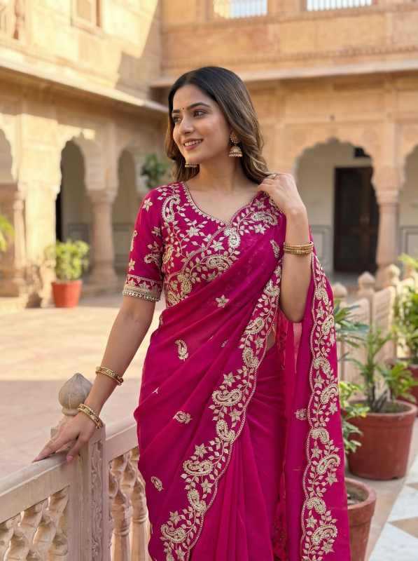 YNF Wholesale Satin Silk Sequence Sarees  | Surat Manufacturer
