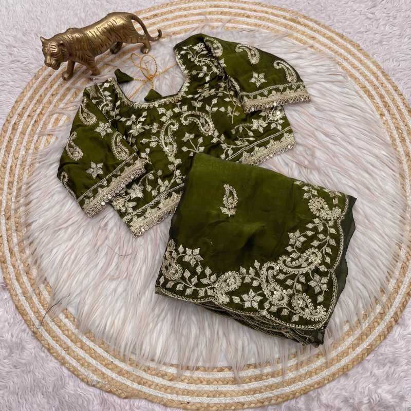 YNF Wholesale Satin Silk Sequence Sarees  | Surat Manufacturer