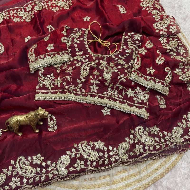 YNF Wholesale Satin Silk Sequence Sarees  | Surat Manufacturer