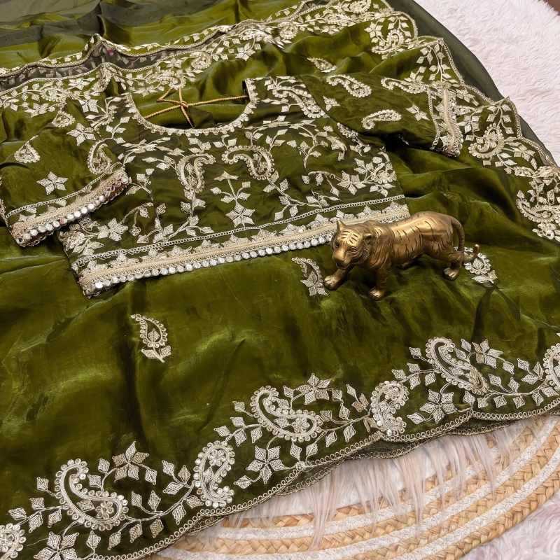 YNF Wholesale Satin Silk Sequence Sarees  | Surat Manufacturer