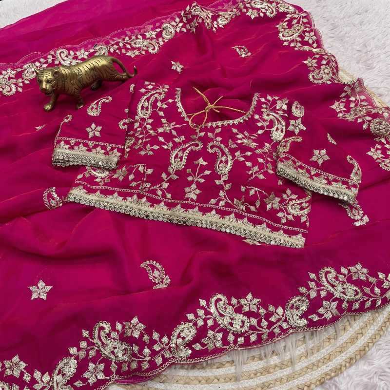 YNF Wholesale Satin Silk Sequence Sarees  | Surat Manufacturer