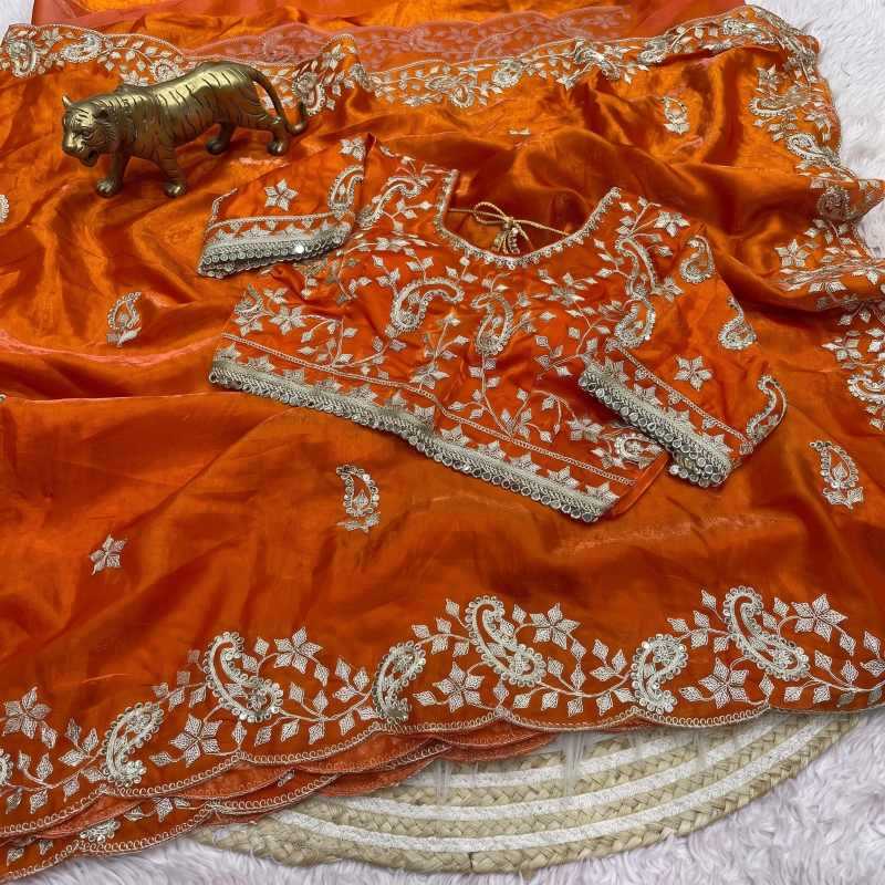 YNF Wholesale Satin Silk Sequence Sarees  | Surat Manufacturer