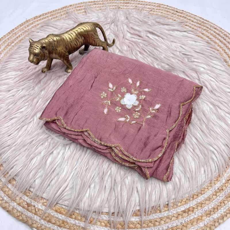 YNF Wholesale Crush Silk Designer Sarees  | Surat Manufacturer
