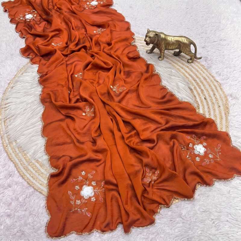 YNF Wholesale Crush Silk Designer Sarees  | Surat Manufacturer