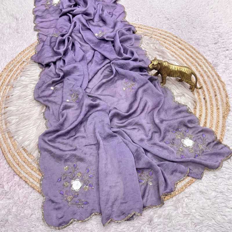 YNF Wholesale Crush Silk Designer Sarees  | Surat Manufacturer