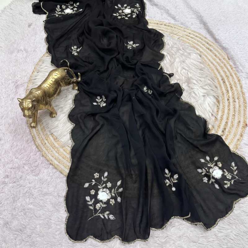 YNF Wholesale Crush Silk Designer Sarees  | Surat Manufacturer