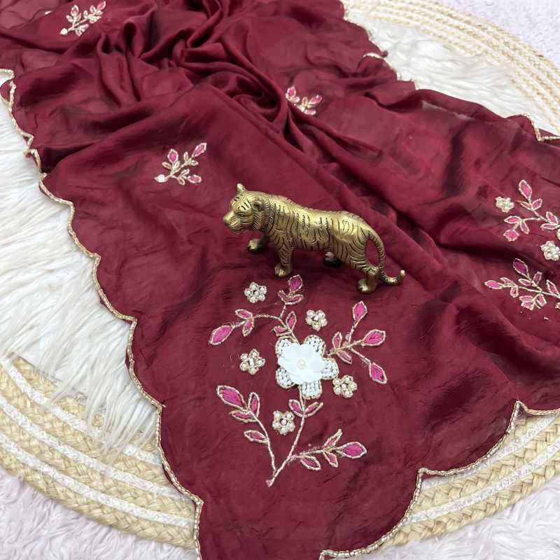 YNF Wholesale Crush Silk Designer Sarees  | Surat Manufacturer