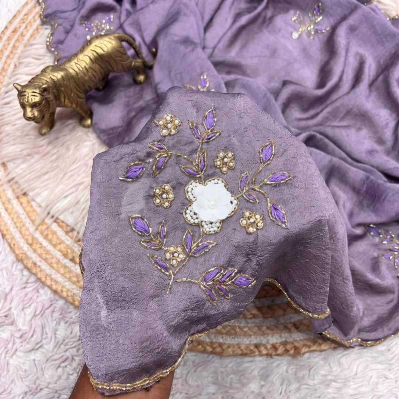 YNF Wholesale Crush Silk Designer Sarees  | Surat Manufacturer