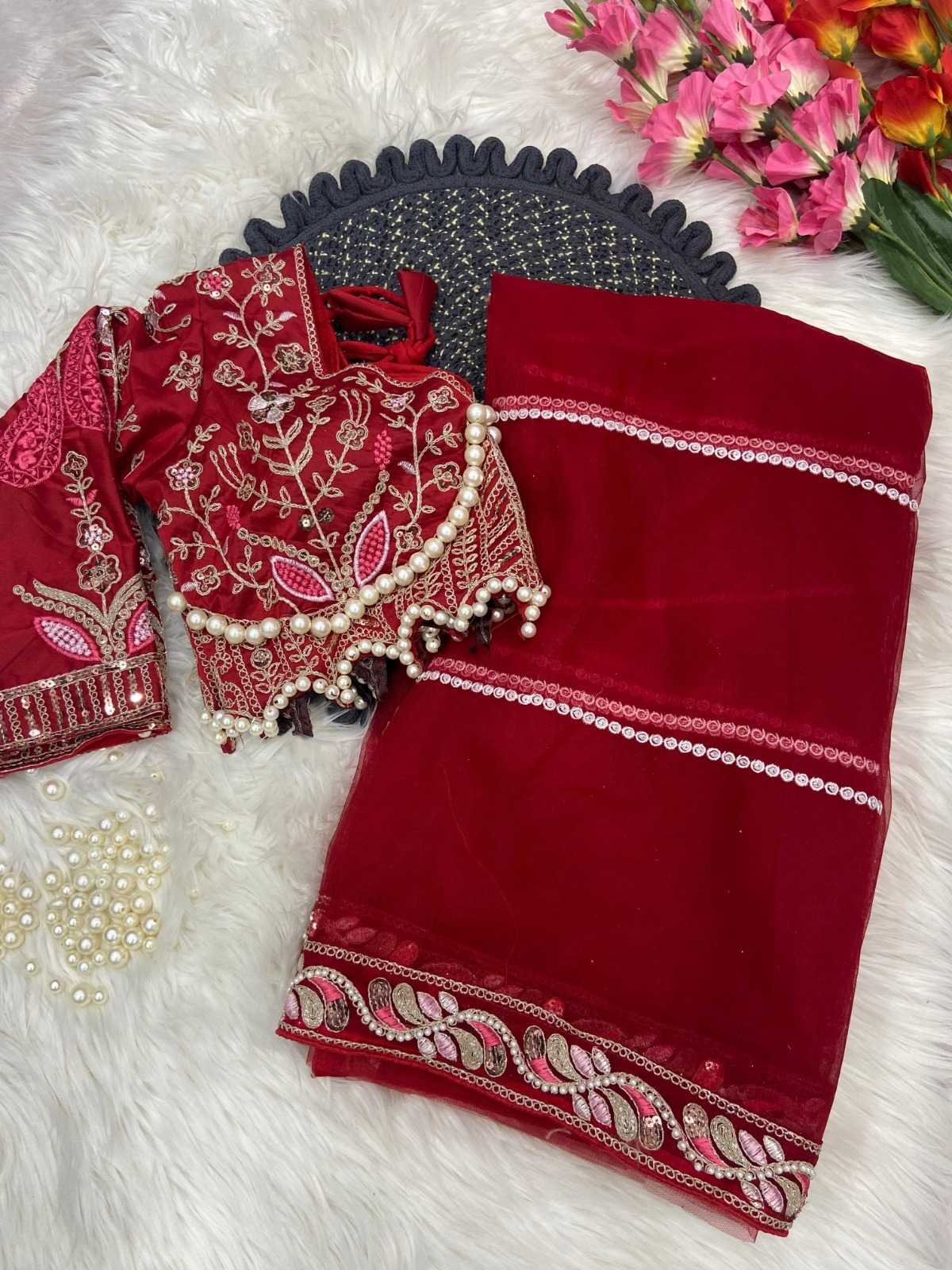 YNF Wholesale Net Net Sarees KESH651 Pearl Of See | Surat Manufacturer