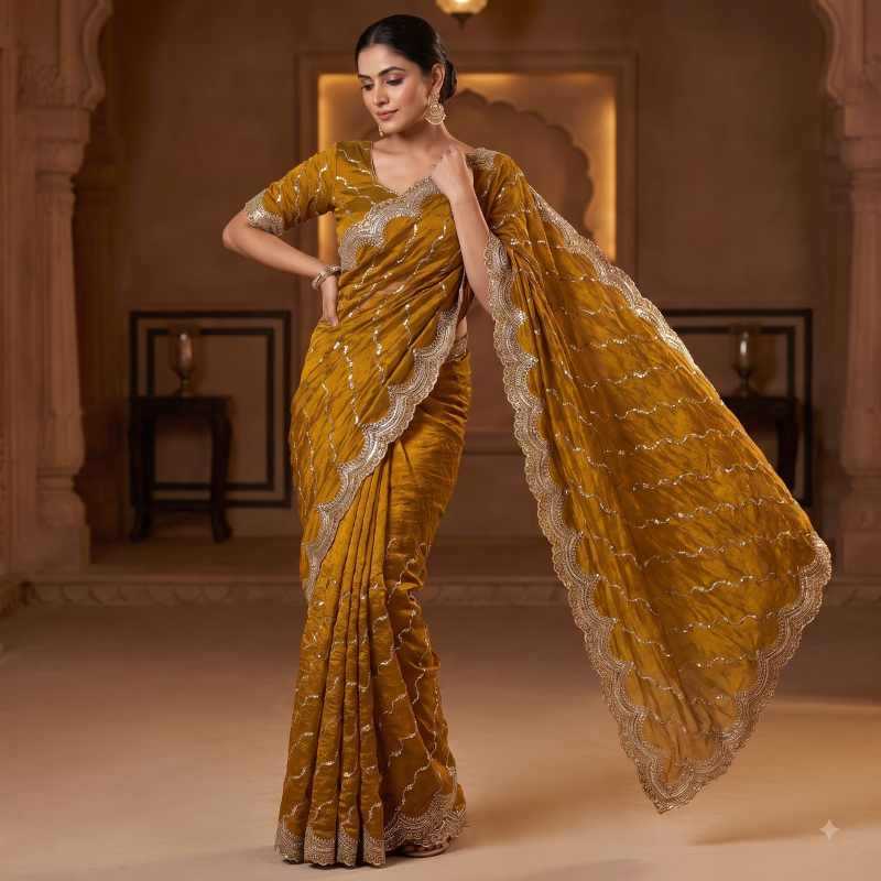 YNF Wholesale Space Silk Designer Sarees  | Surat Manufacturer