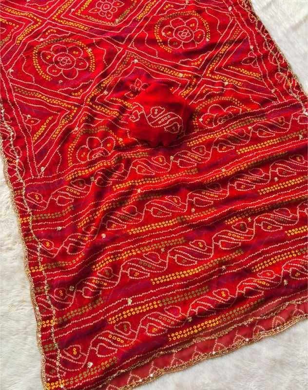 YNF Wholesale Faux Georgette Printed Sarees  | Surat Manufacturer