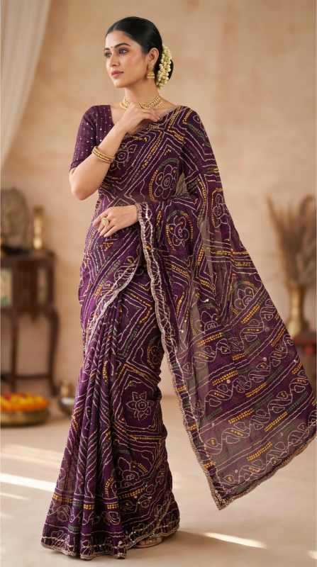 YNF Wholesale Faux Georgette Printed Sarees  | Surat Manufacturer