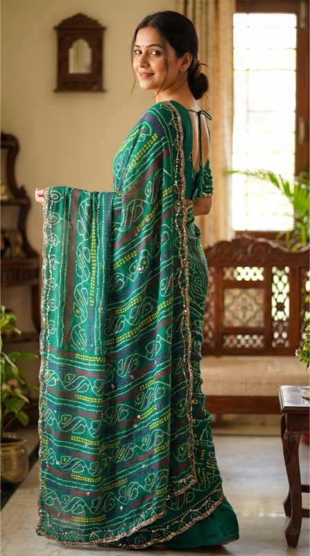 YNF Wholesale Faux Georgette Printed Sarees  | Surat Manufacturer