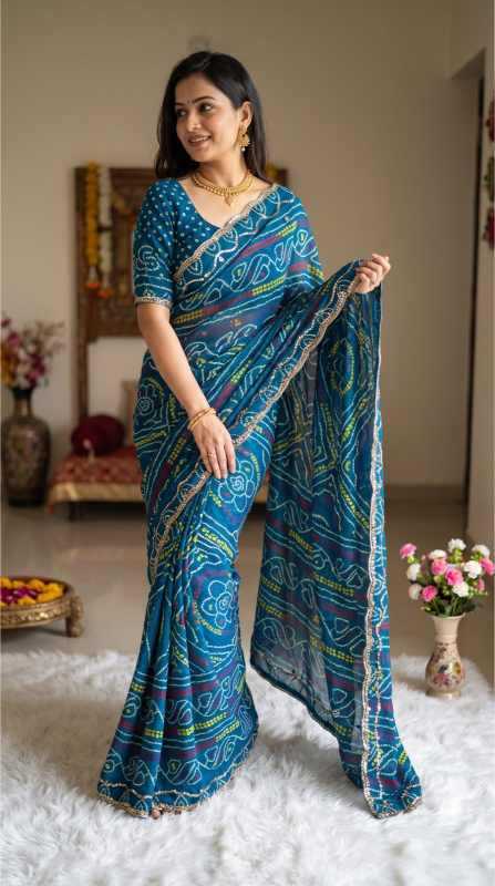 YNF Wholesale Faux Georgette Printed Sarees  | Surat Manufacturer