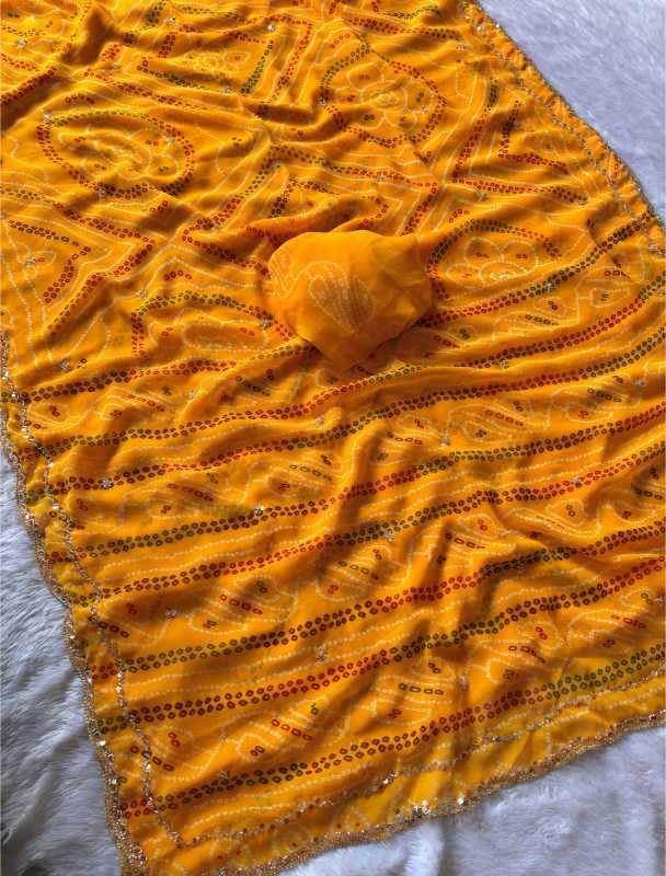YNF Wholesale Faux Georgette Printed Sarees  | Surat Manufacturer