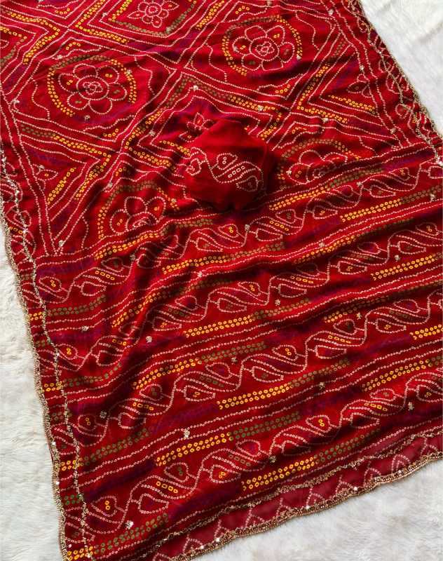 YNF Wholesale Faux Georgette Printed Sarees  | Surat Manufacturer