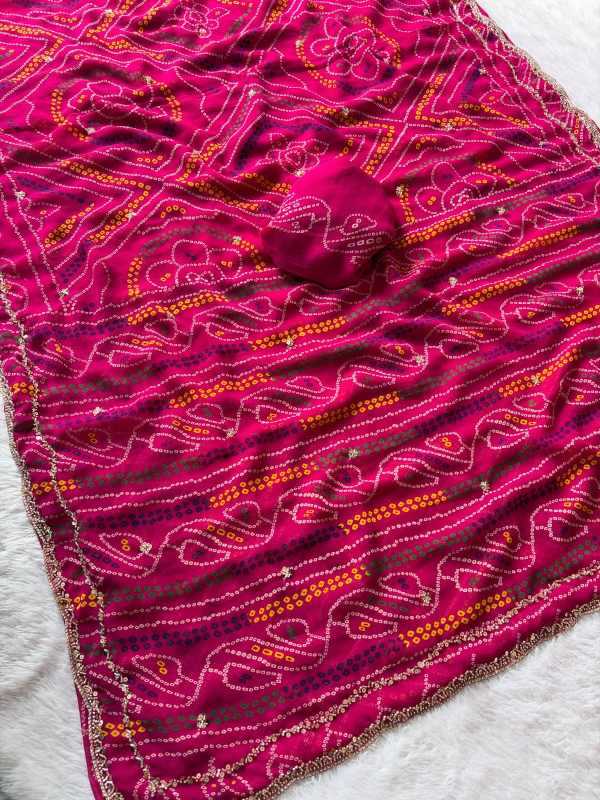 YNF Wholesale Faux Georgette Printed Sarees  | Surat Manufacturer