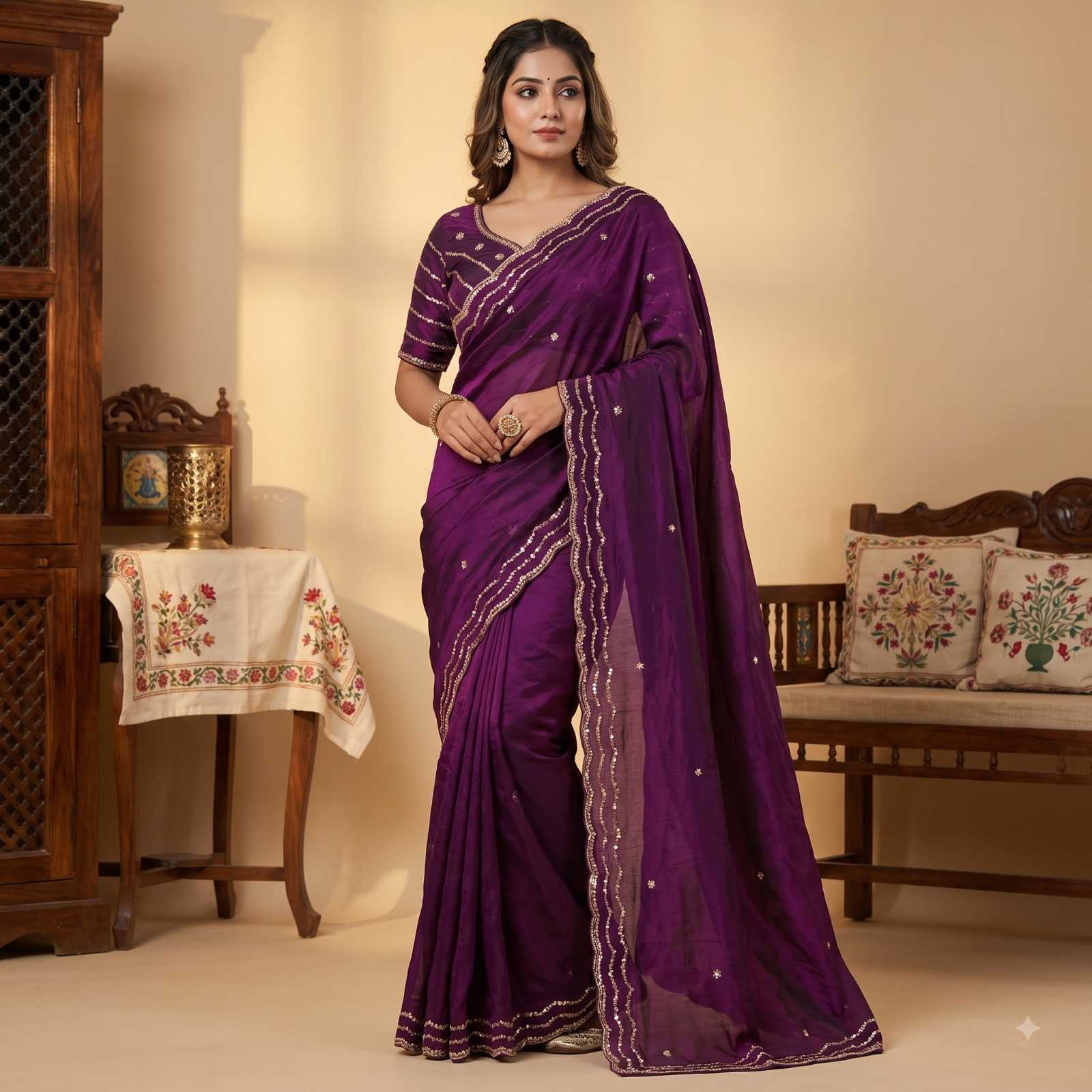 YNF Wholesale Satin Fancy Sarees  | Surat Manufacturer