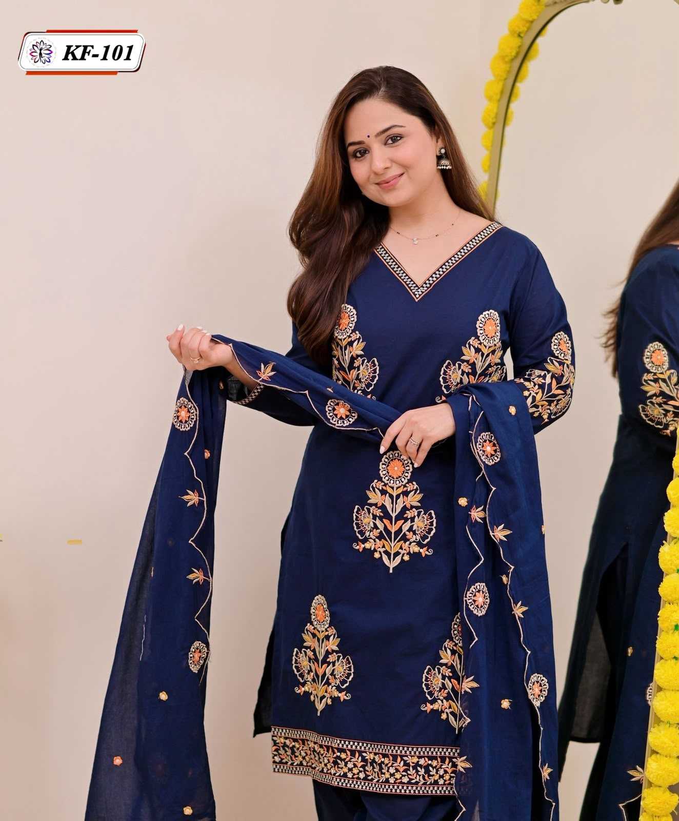 YNF Wholesale Heavy Roman Silk Embroidery Suits  | Surat Manufacturer