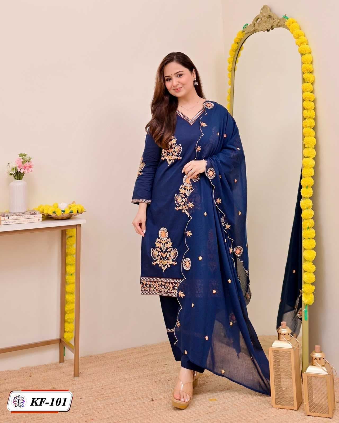 YNF Wholesale Heavy Roman Silk Embroidery Suits  | Surat Manufacturer