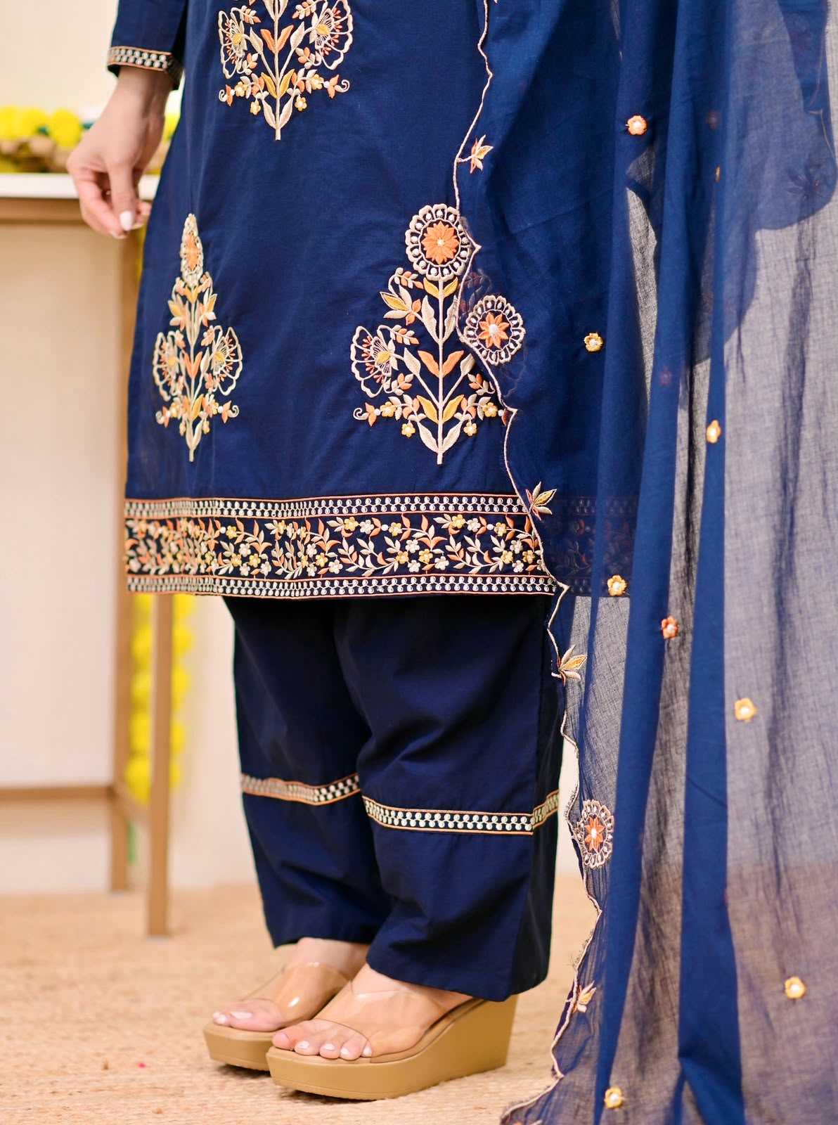 YNF Wholesale Heavy Roman Silk Embroidery Suits  | Surat Manufacturer