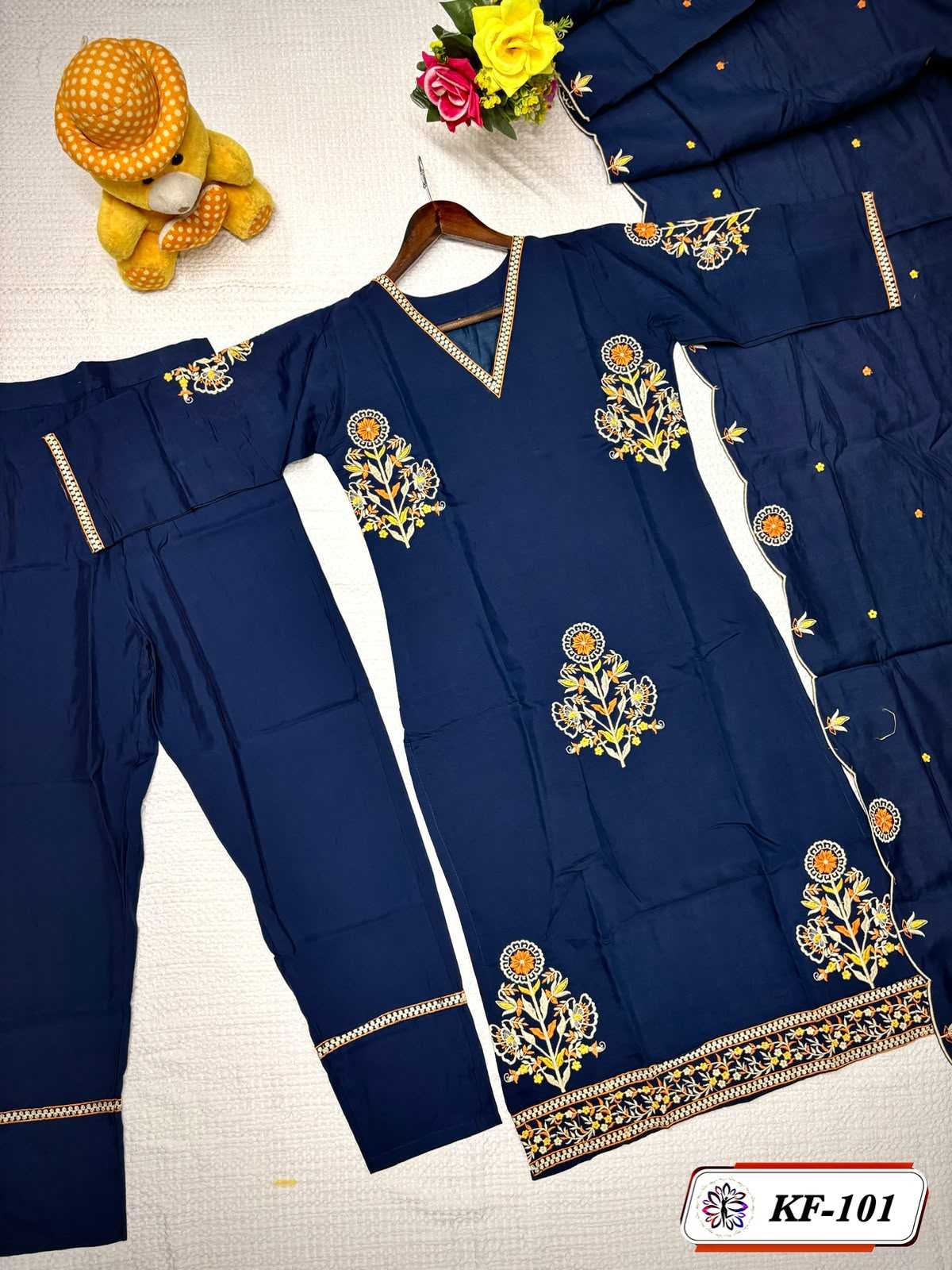 YNF Wholesale Heavy Roman Silk Embroidery Suits  | Surat Manufacturer