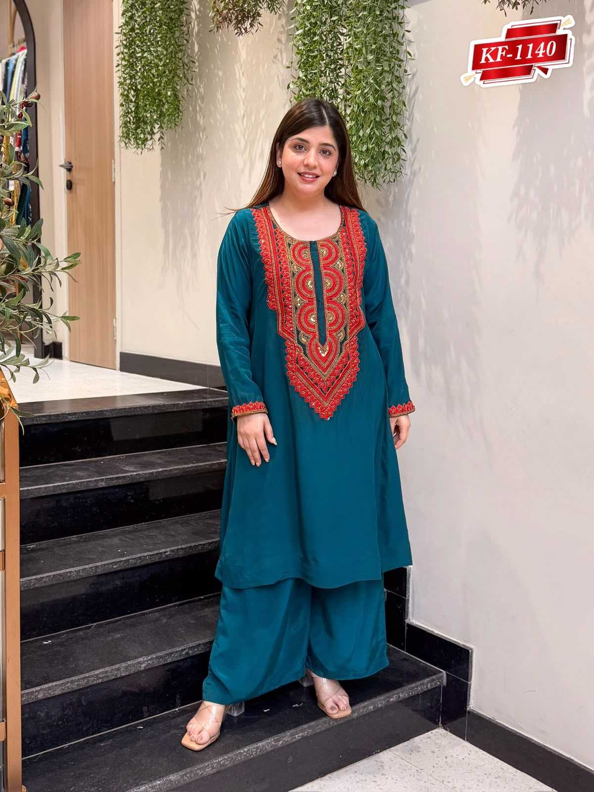 YNF Wholesale Crepe Embroidery Suits  | Surat Manufacturer