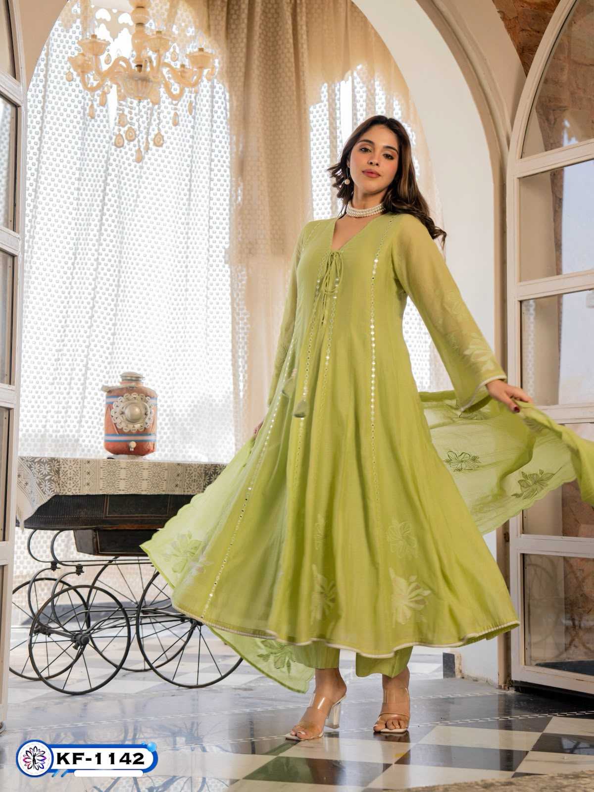YNF Wholesale Chanderi Silk Embroidery Suits  | Surat Manufacturer
