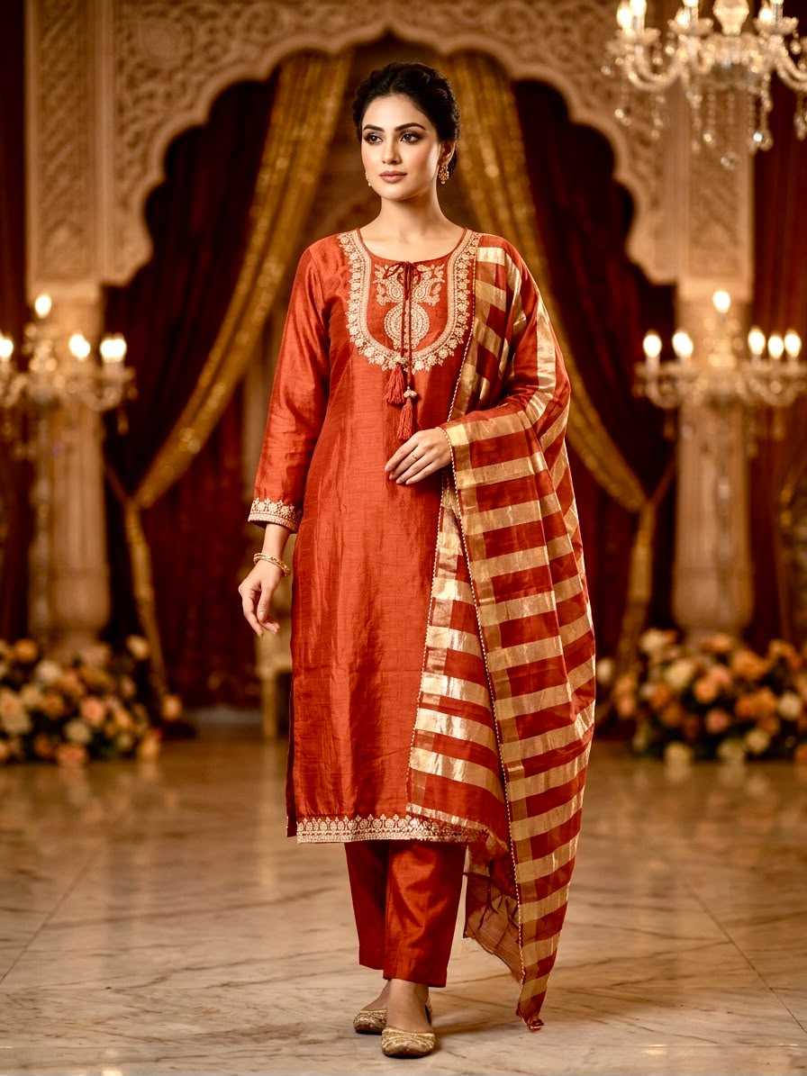 YNF Wholesale Vichitra Silk Embroidery Suits  | Surat Manufacturer