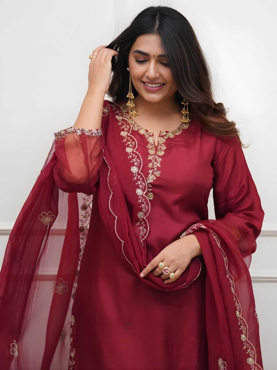 YNF Wholesale Heavy Roman Silk Embroidery Suits  | Surat Manufacturer