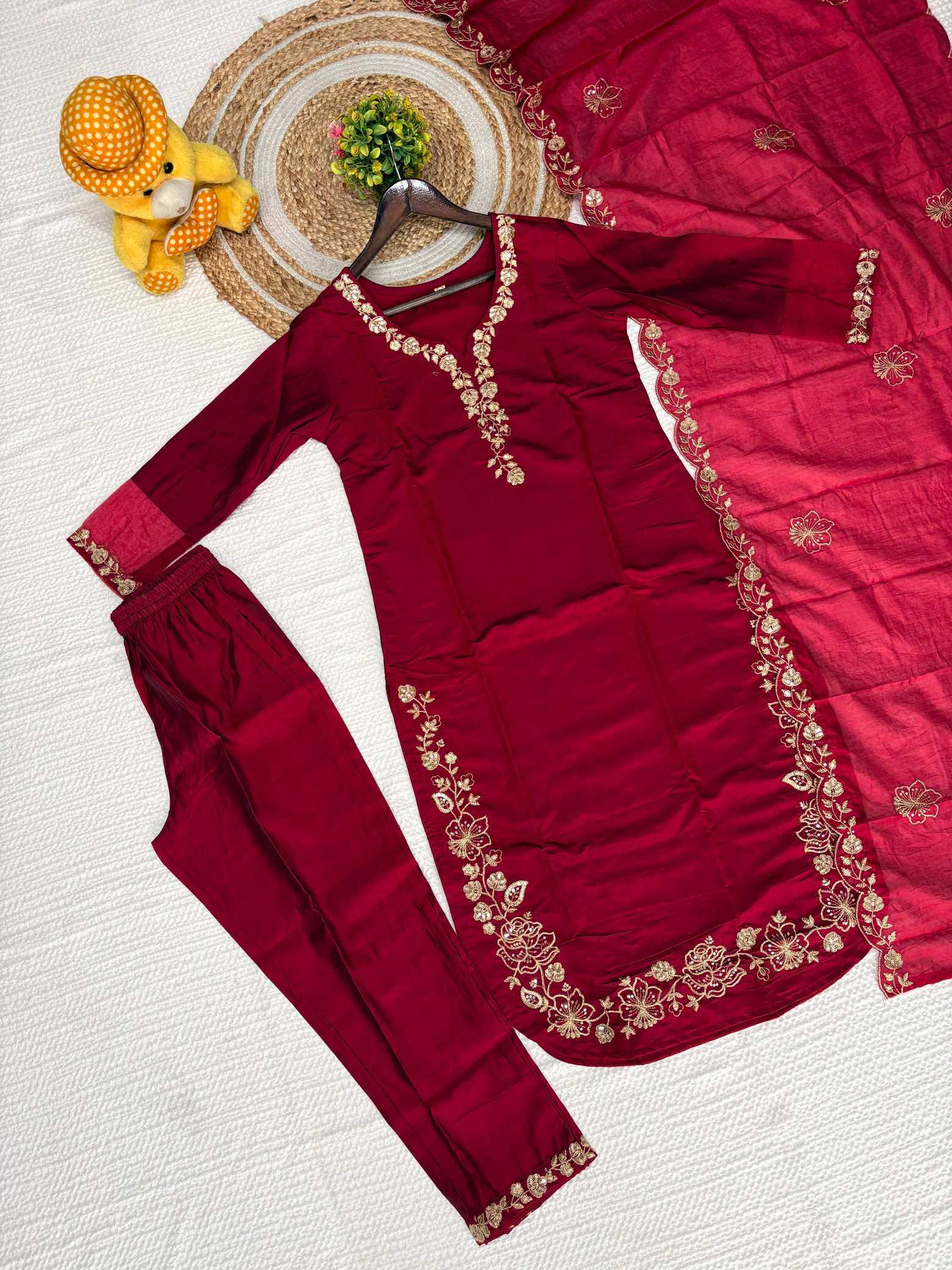 YNF Wholesale Heavy Roman Silk Embroidery Suits  | Surat Manufacturer