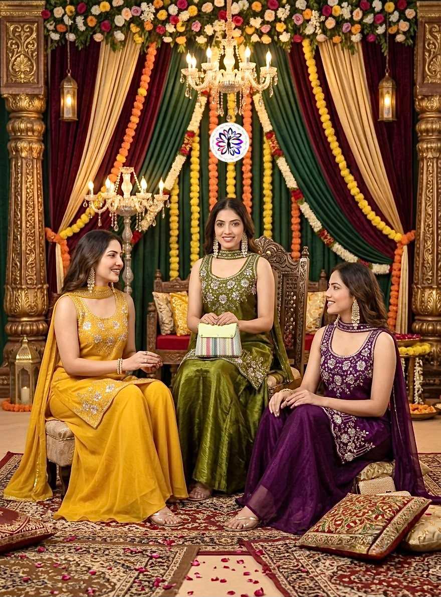 YNF Wholesale Satin Embroidery Suits  | Surat Manufacturer
