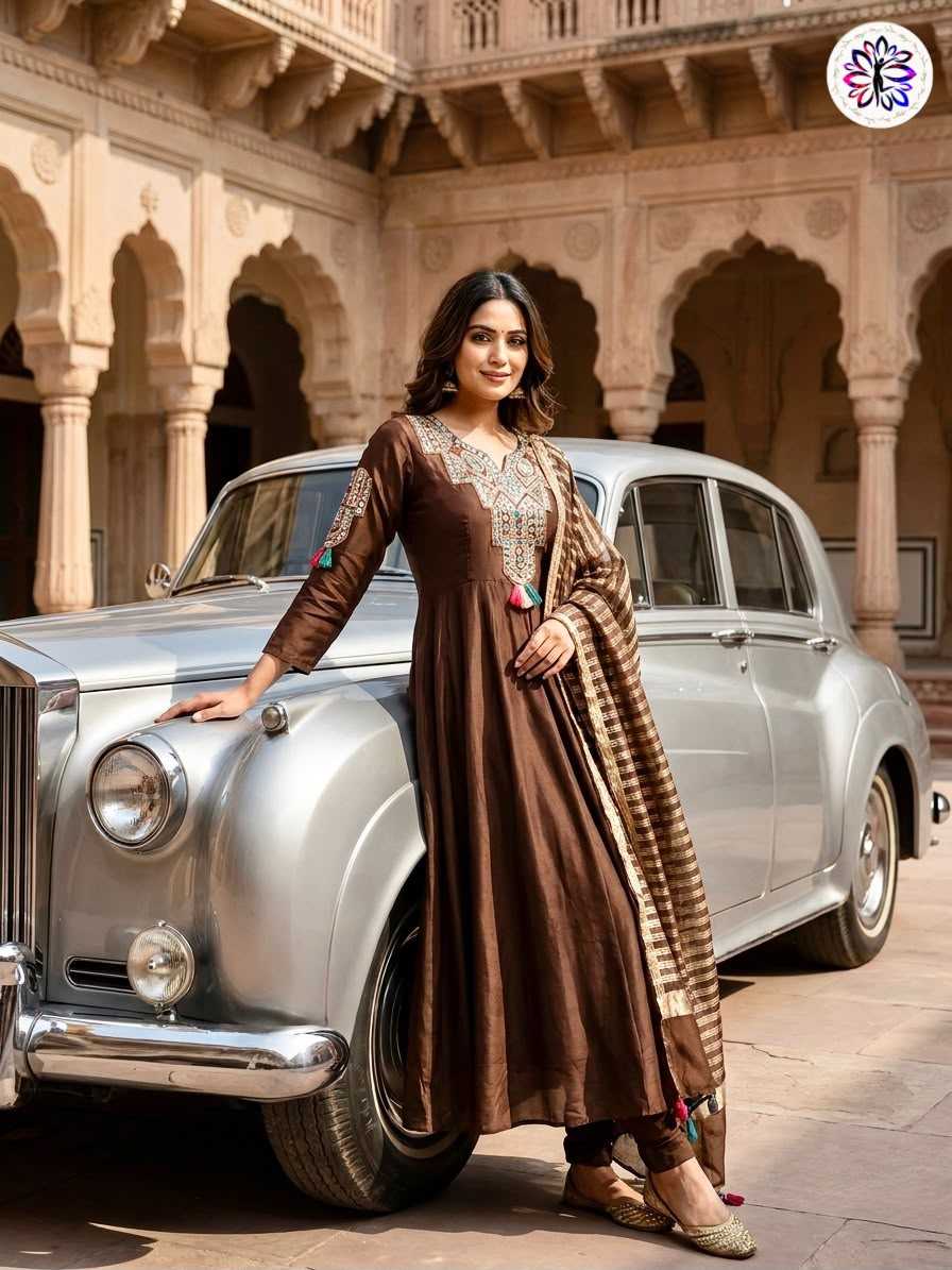 YNF Wholesale Chanderi Soft Embroidery Suits  | Surat Manufacturer