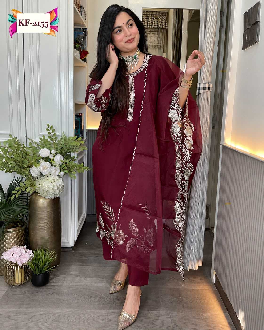 YNF Wholesale Heavy Roman Silk Embroidery Suits  | Surat Manufacturer