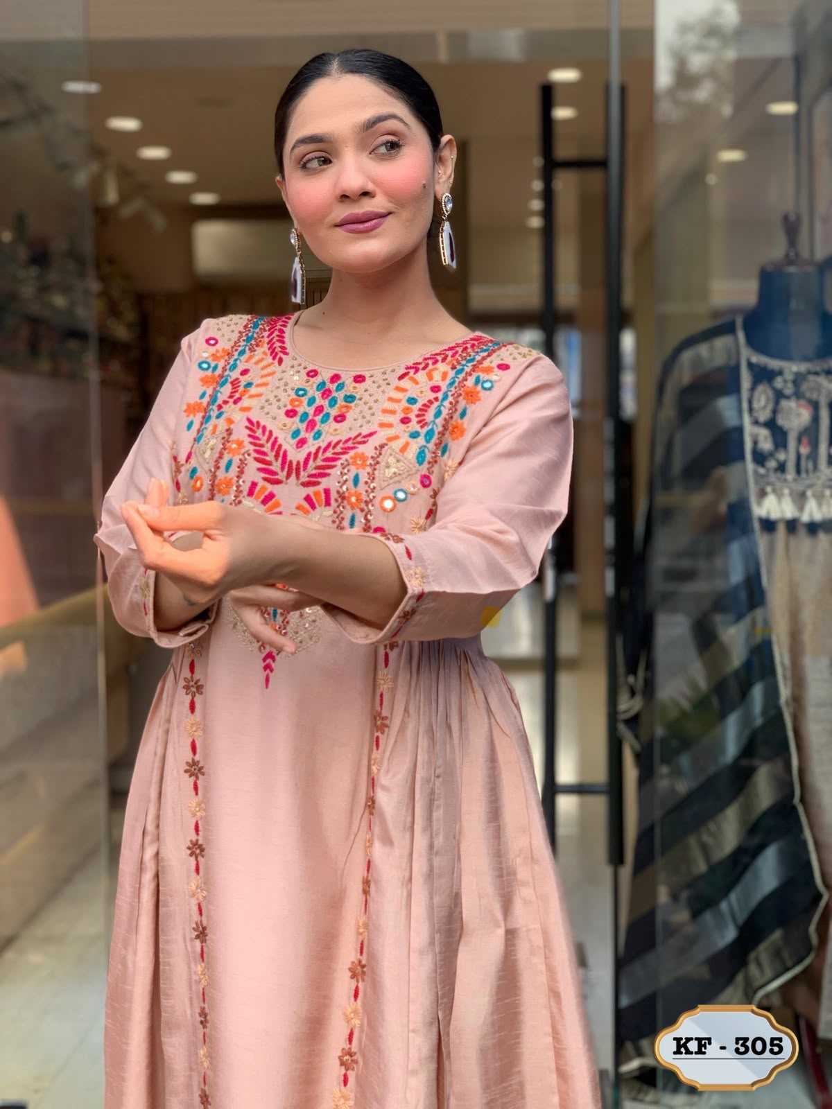 YNF Wholesale Chanderi Soft Ladies Suits  | Surat Manufacturer