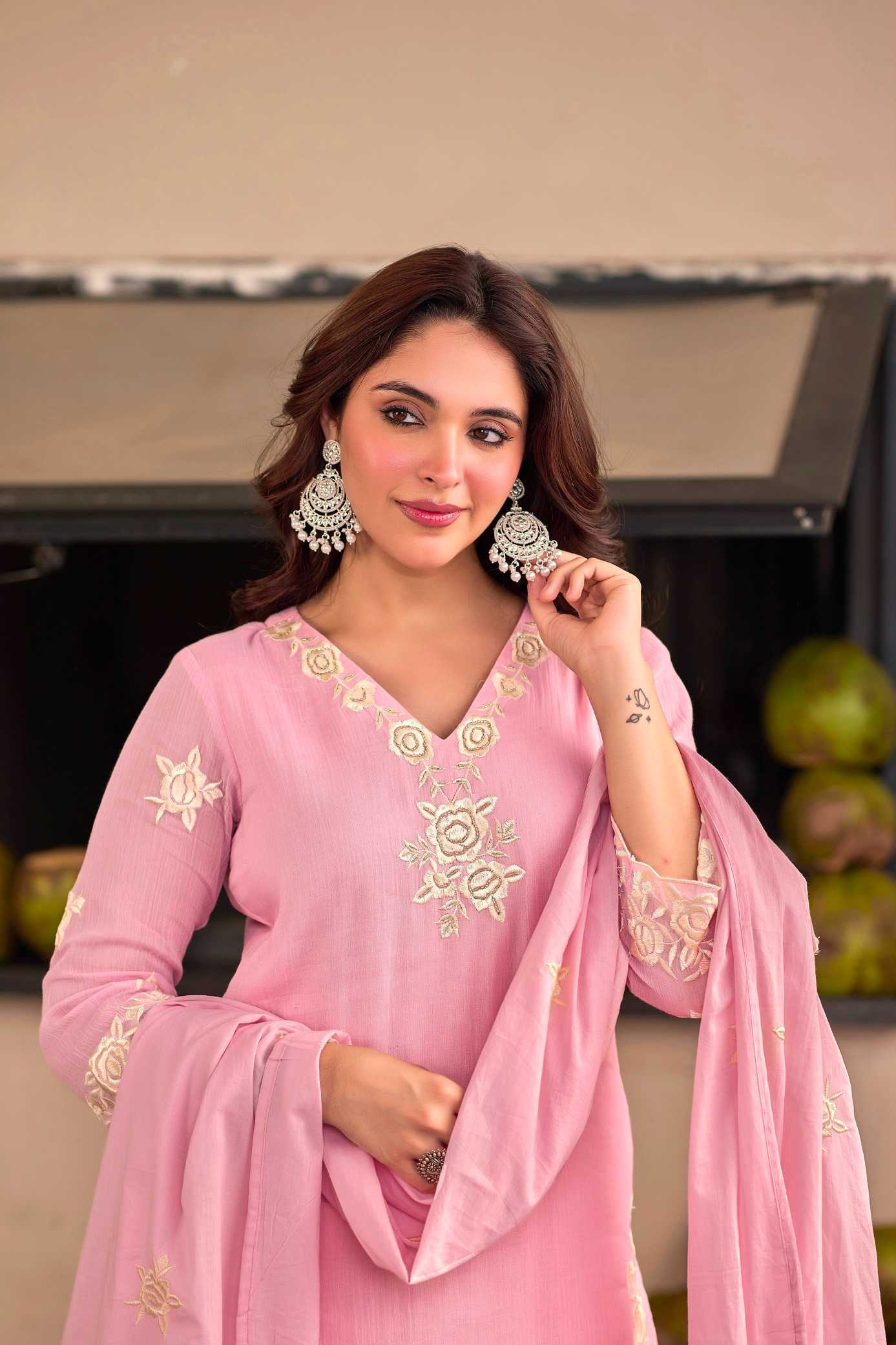 YNF Wholesale Chinon Embroidery Suits  | Surat Manufacturer