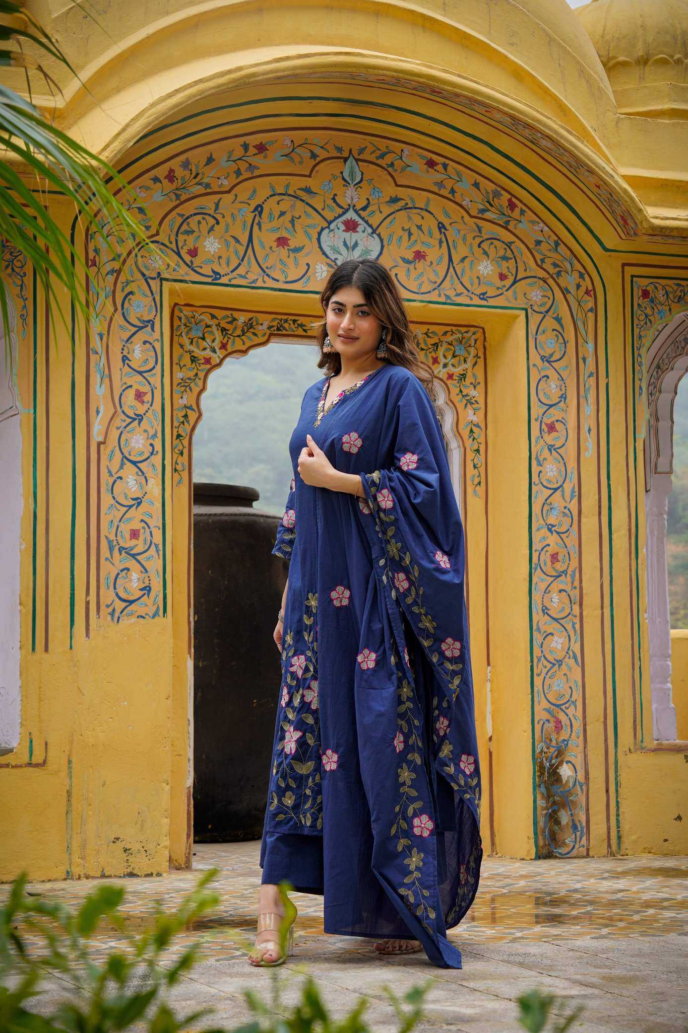 YNF Wholesale Chanderi Soft Ladies Suits  | Surat Manufacturer