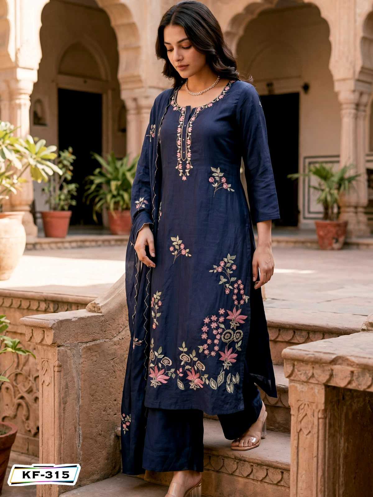 YNF Wholesale Chanderi Soft Embroidery Suits  | Surat Manufacturer