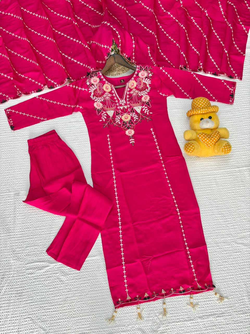 YNF Wholesale Heavy Roman Silk Embroidery Suits  | Surat Manufacturer
