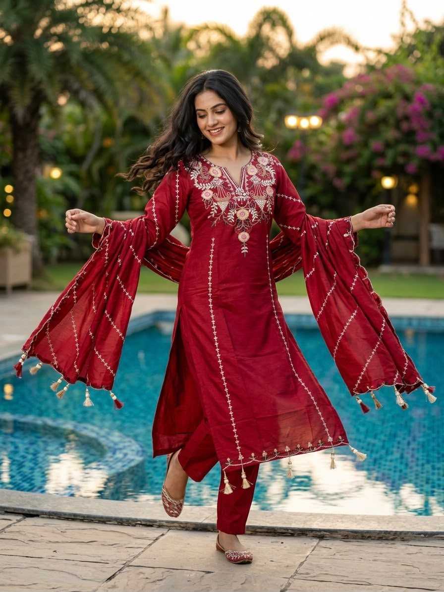 YNF Wholesale Heavy Roman Silk Embroidery Suits  | Surat Manufacturer