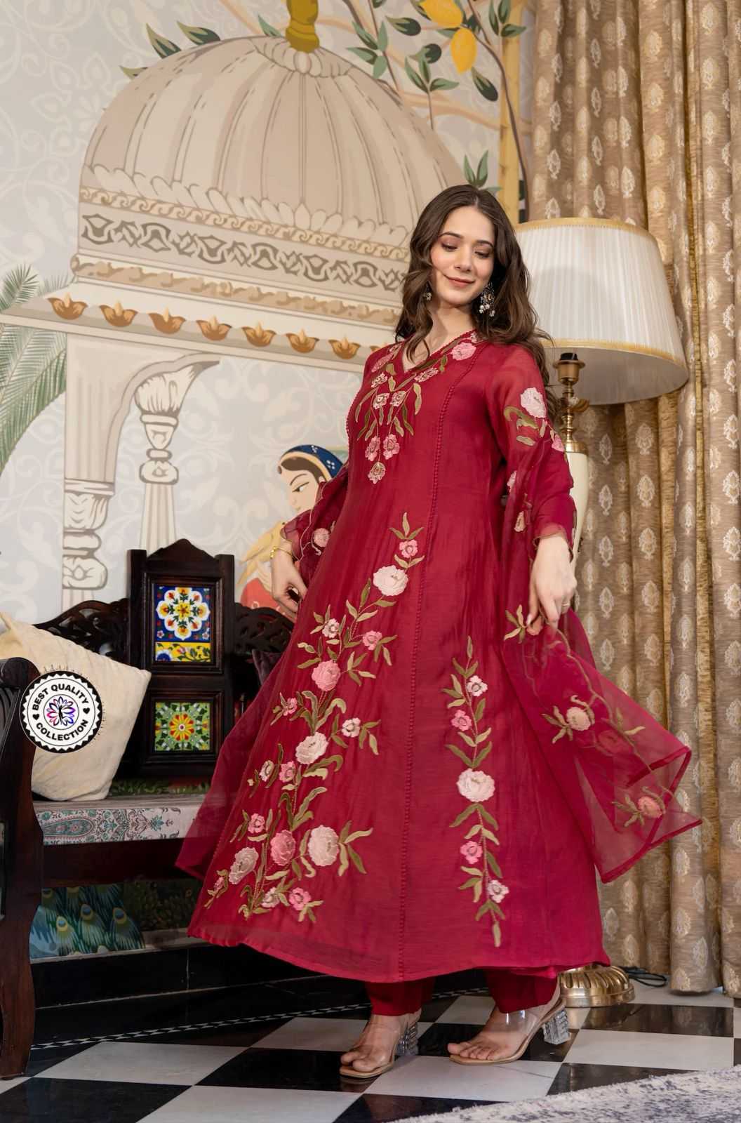 YNF Wholesale Soft Vichitra Embroidery Suits  | Surat Manufacturer