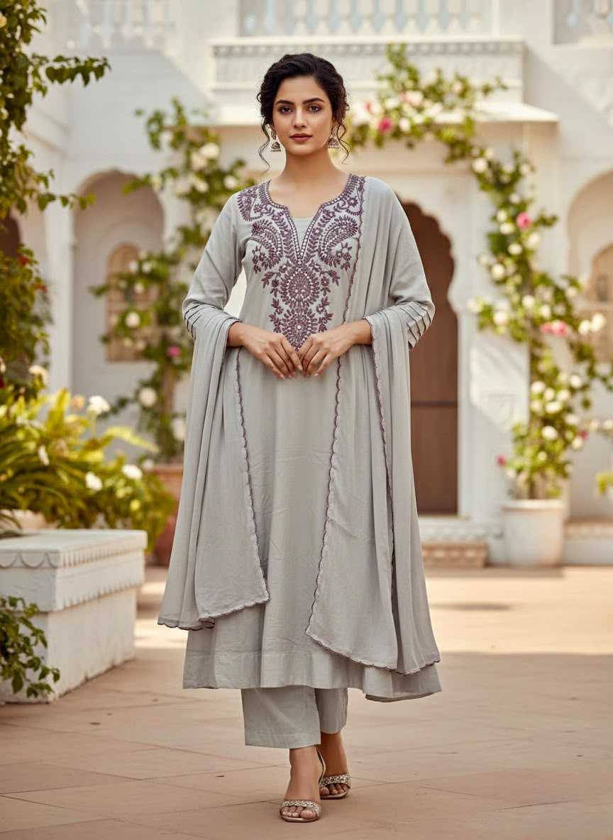 YNF Wholesale Cotton Embroidery Suits  | Surat Manufacturer