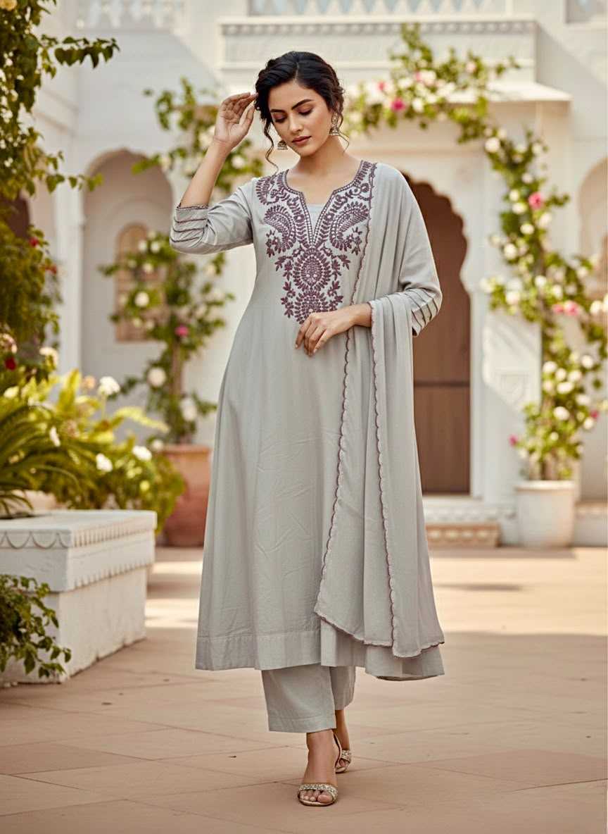 YNF Wholesale Cotton Embroidery Suits  | Surat Manufacturer