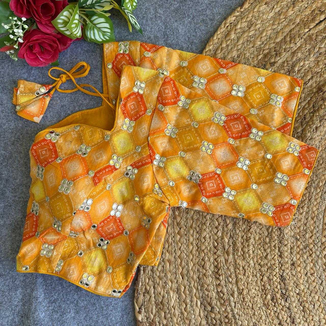 YNF Wholesale Khadi Cotton Printed Blouse KESH653 Pakhi | Surat Manufacturer