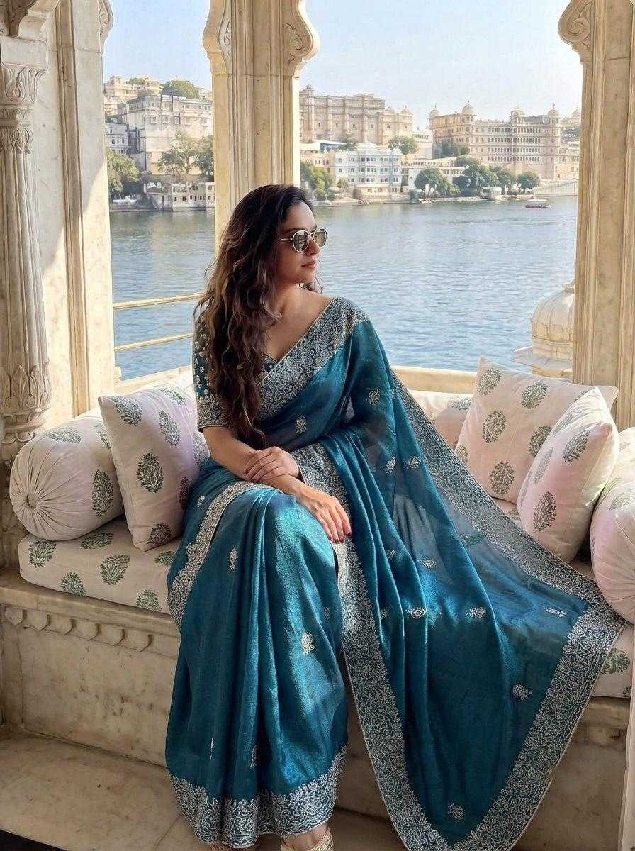 YNF Wholesale Chiffon Designer Silk Sarees  | Surat Manufacturer