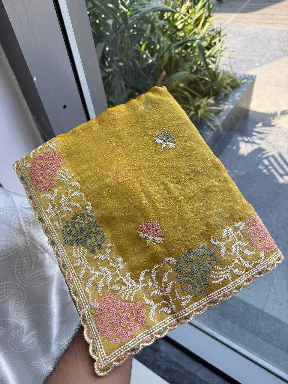 YNF Wholesale Chiffon Party Wear Silk Sarees  | Surat Manufacturer